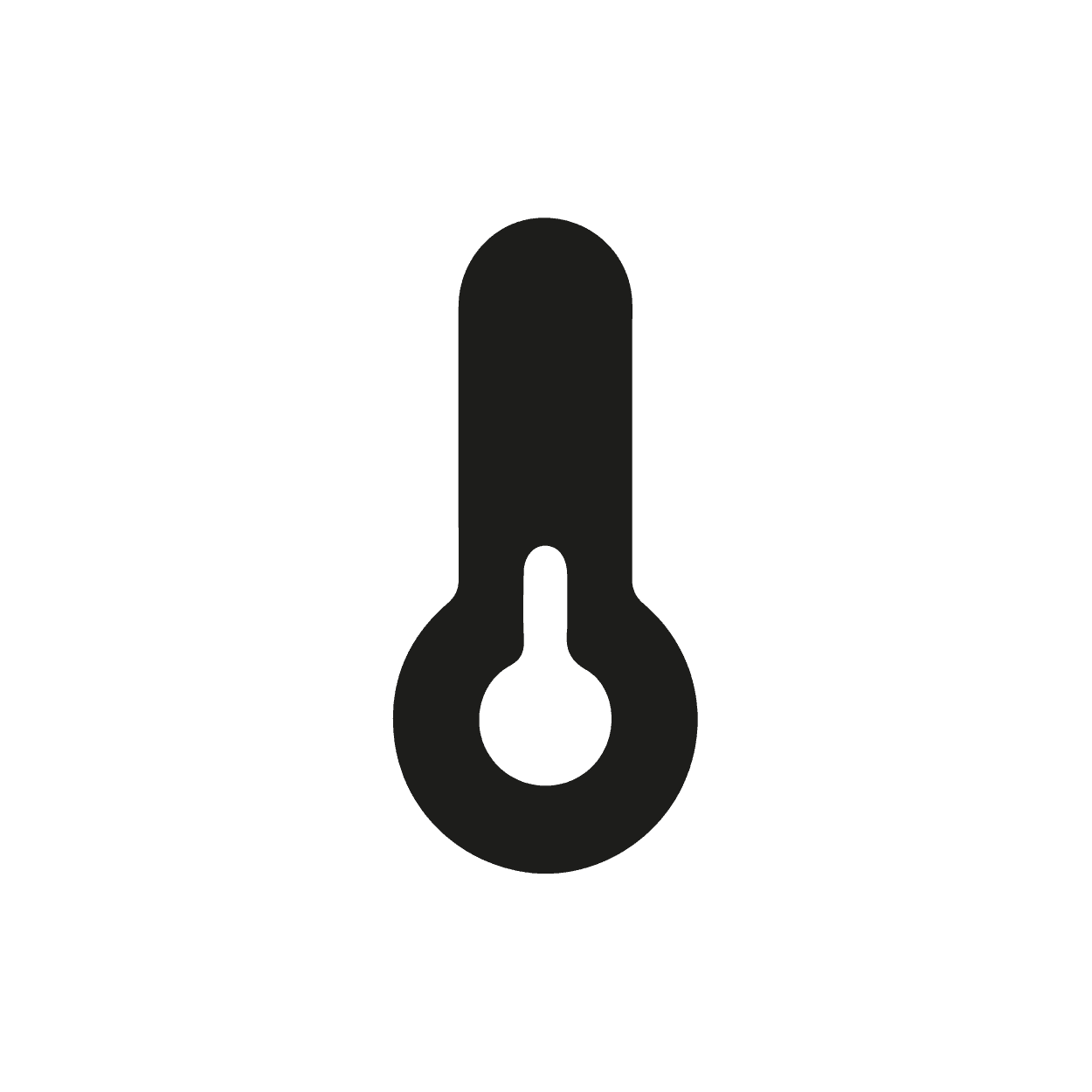 Icon mit Thermometer